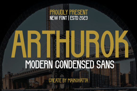 Arthurok Typeface: A Slimmer Approach to Clean Brand Identity