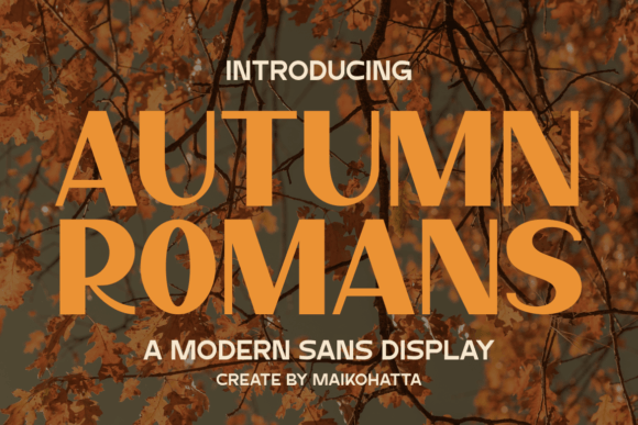 Autumn Romans: A Nostalgic Typeface for Modern Web Design