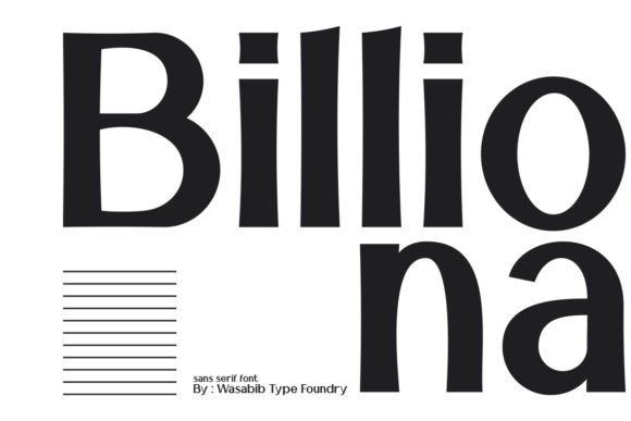 Billiona: The Modern Typeface That Elevates Small Business Branding