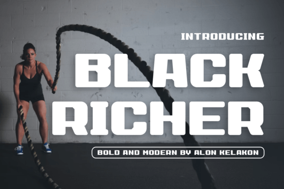 Black Richer: A Modern Sans Serif Font for Bold Brand Identity