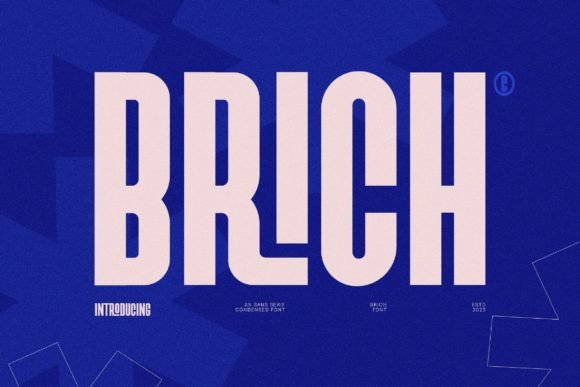 Brich Typeface: The Balanced Font for Consistent Small Business Branding