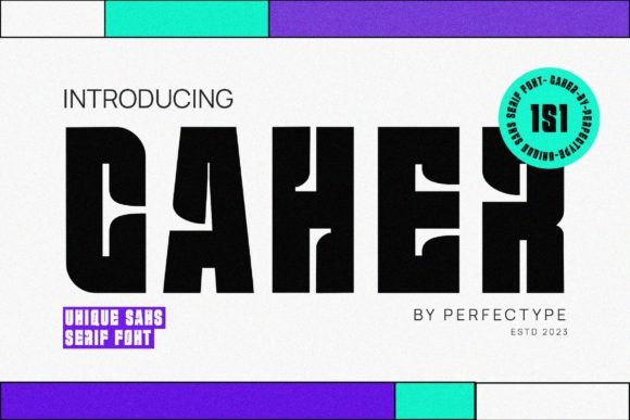 Caher Typeface: A Polished Sans Serif for Small Business Branding
