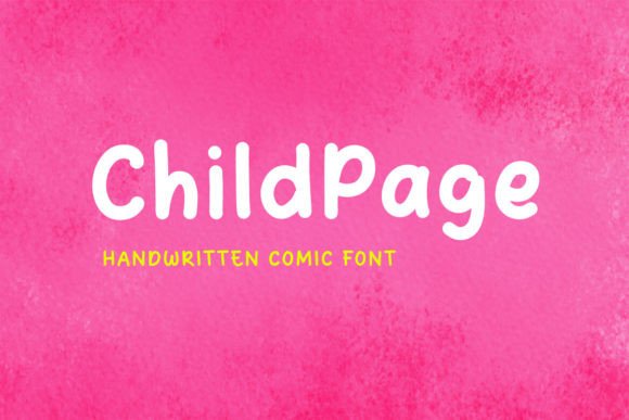Childpage: A Handwritten Sans Serif for Editorial Design