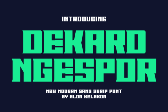 Dekard Ngespor: A Unique Sans Serif for Bold Brand Identity