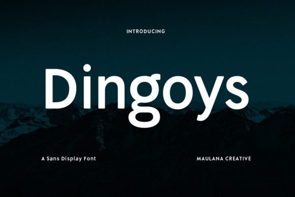 Dingoys: A Quirky Sans Serif Typeface for Digital Branding