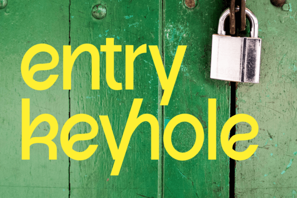 Enrty Keyhole: A Modern Sans Serif Font for Professional Branding