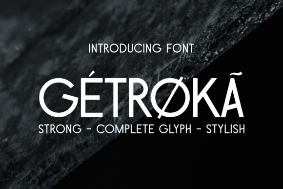 Getroka: A Strong Sans Serif Typeface for Modern Editorial Design