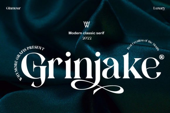 Grinjake Typeface: Elevating Editorial Design with Graceful Serif Curves