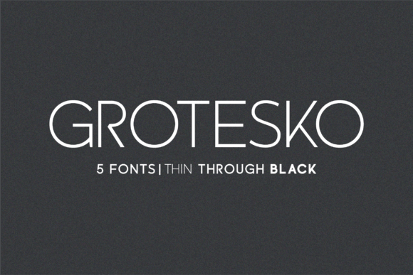 Grotesko Typeface: A Modern Sans Serif for Crafters and Sellers