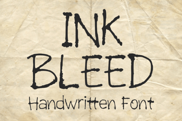 Ink Bleed: The Handwritten Typeface for Editorial Projects