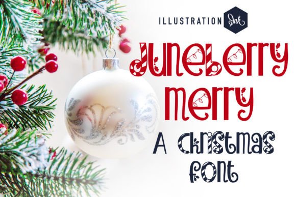 Juneberry Merry: A Festive Typeface for Holiday Branding