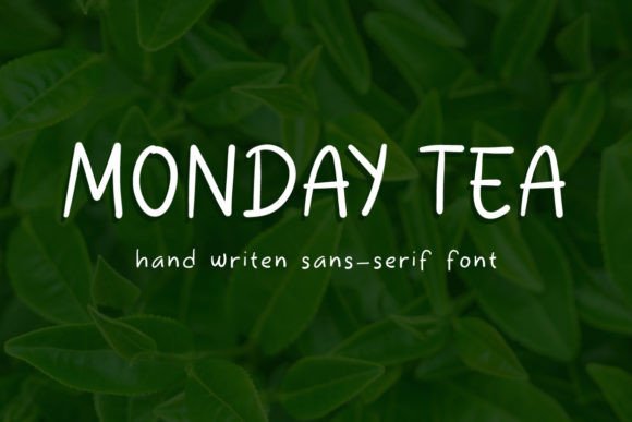 Monday Tea: A Handwritten Typeface for Modern Web Design