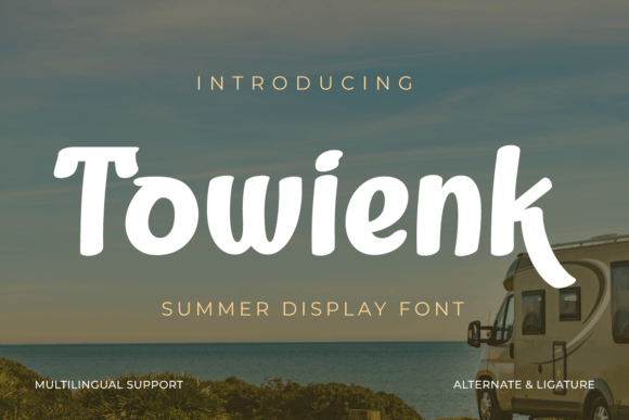 Towienk: The Summer Typeface for High-Impact Campaigns